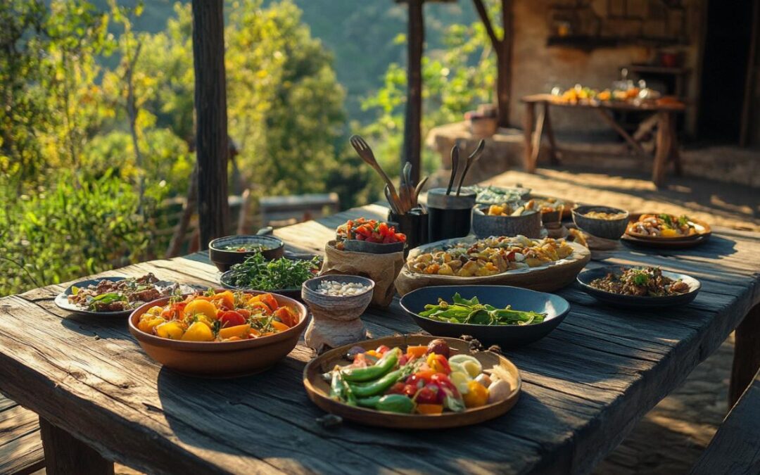 Experience delicious local dishes while building your off-grid home